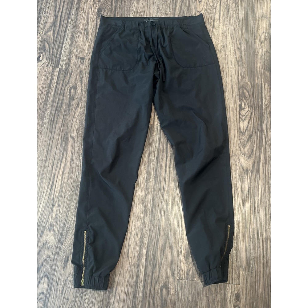 Albion Women's Tie Waist Jetsetters Lightweight Jogger Color Black Size Tall S